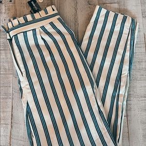 Express Striped Paperbag Pants
